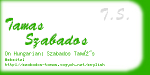 tamas szabados business card
